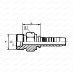Metric Фитинг метрический M18x1.5 DN04 для трубы 10мм мни (1)