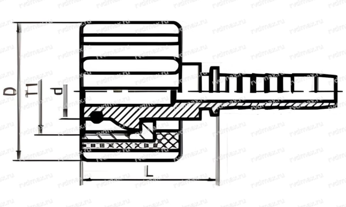 Metric Фитинг внутренний метрический M22x1.5 DN05 для трубы 8мм (1)