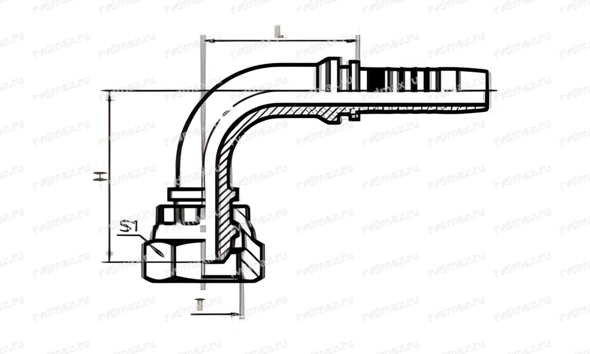 Metric Фитинг наружный метрический M12x1.5 24° конус DN04 для трубы 6мм (1)
