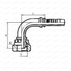 Metric Фитинг наружный метрический M45x2 24° конус DN20 для трубы 32мм мни (1)
