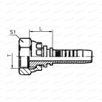 Metric Фитинг наружный метрический M14x1.5 24° конус DN05 для трубы 8мм мни (1)