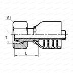 Metric Фитинг внутренний метрический M45x2 24° конус с O-ring DN20 мни (1)