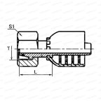 Metric Фитинг внутренний метрический M36x2 24° конус DN16 с O-ring мни (1)