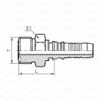 Metric Фитинг метрический внутренний M36x2 24° конус с O-ring DN12 мни (1)