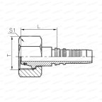 Metric Фитинг метрический внутренний M42x2 24° конус с O-ring DN16 мни (1)