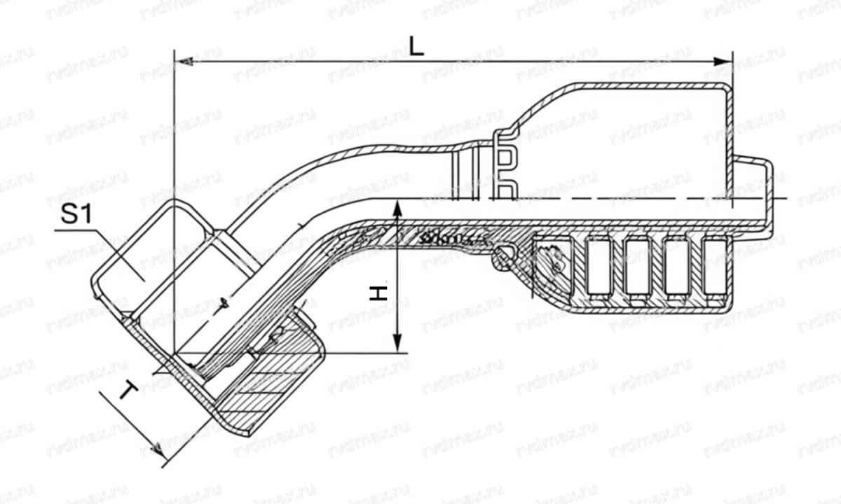 Metric Фитинг метрический M24x1.5 24° конус DN08 для трубы 16мм (1)