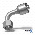 Metric Угловой фитинг 90° внутренний метрический M18x1.5 24° конус DN04 мни (0)