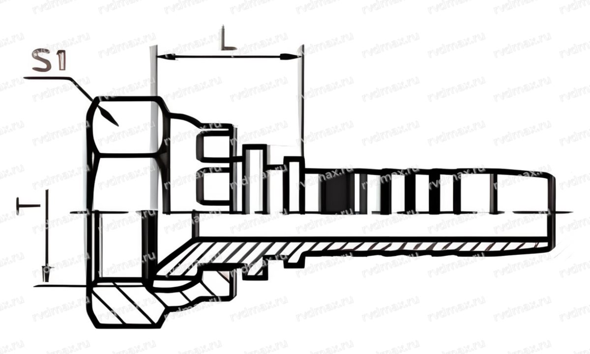 Metric Фитинг метрический M30x1.5 DN12 24° конус для трубы 19мм (1)