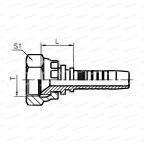 Metric Фитинг метрический M36x2 DN12 24° конус для трубы 19мм мни (1)