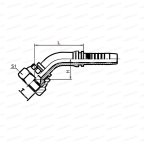 Metric Фитинг метрический M36x2 DN12 24° конус для трубы 19мм мни (1)