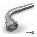 Metric Угловой фитинг 90° внутренняя метрическая M18x1.5 DN05 74° конус мни (0)