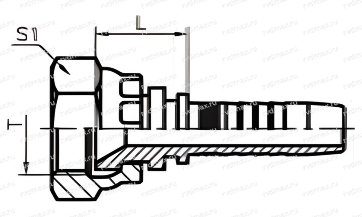 Metric Фитинг метрический M16x1.5 DN04 для трубы 6мм (1)