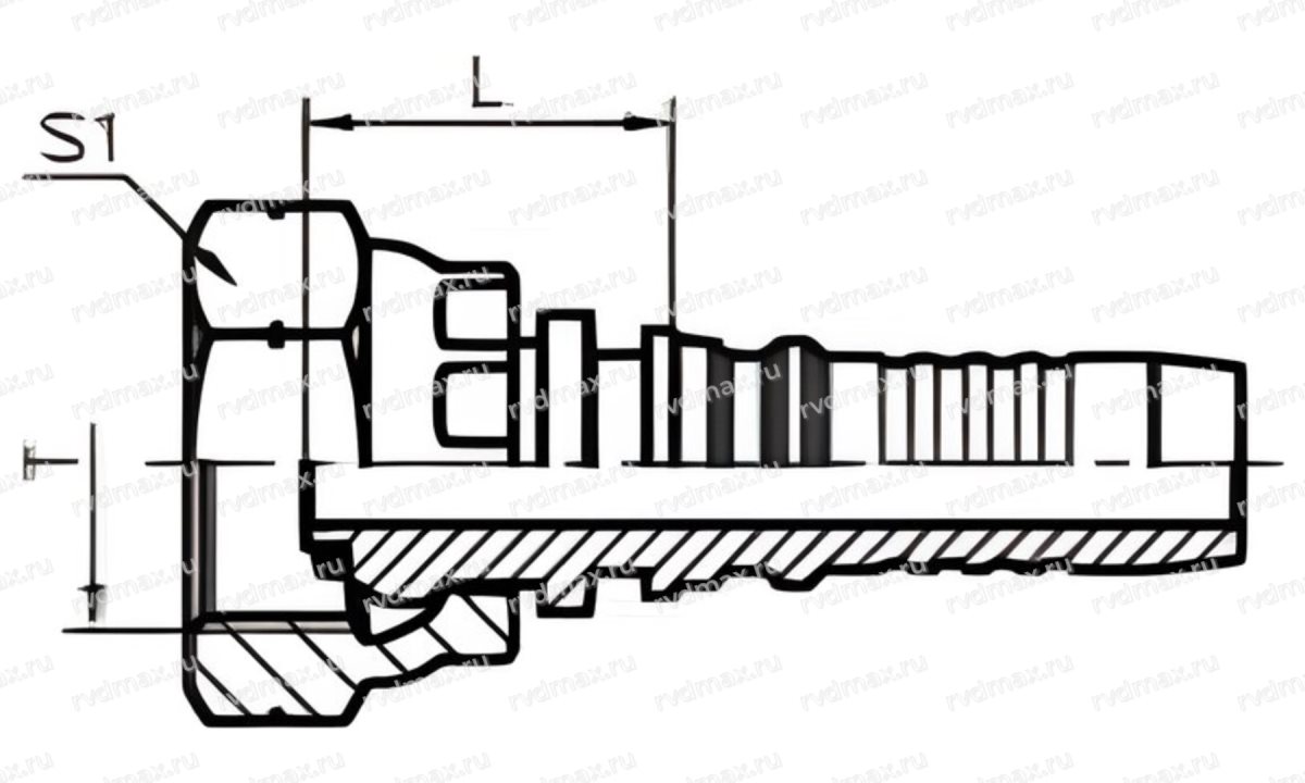 BSP Фитинг прямой внутренняя BSP резьба G1