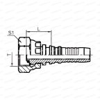 BSP Фитинг прямой внутренняя BSP резьба G1.1/2