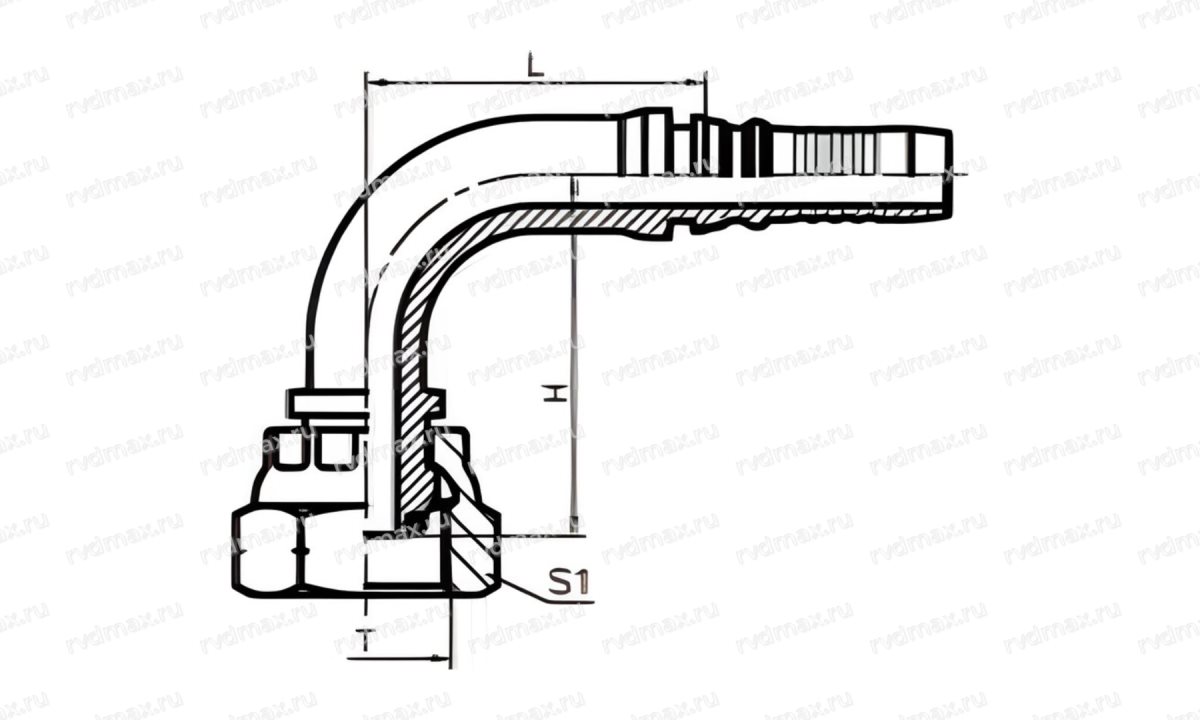 BSP Фитинг 90° угол внутренняя BSP резьба G1.1/4