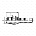 JIC Фитинг JIC 2.1/2
