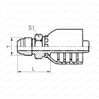 JIC Фитинг переходник 2-1/2