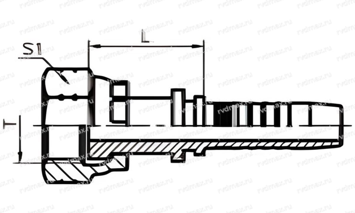 JIC Фитинг JIC 1.7/16