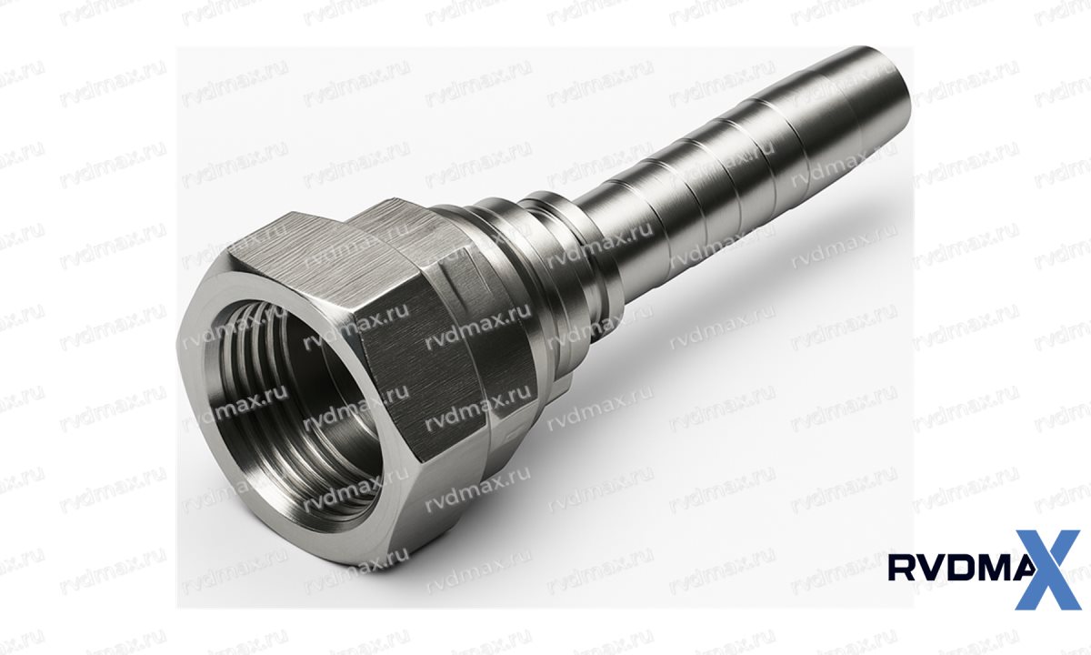 JIC Фитинг JIC 37° наружный 5/8-18 UNF DN06 для трубы 10мм (0)