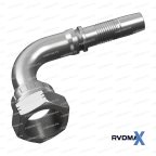 JIC Фитинг JIC 90° внутренний 7/8-14 UNF DN08 для трубы 13мм мни (0)