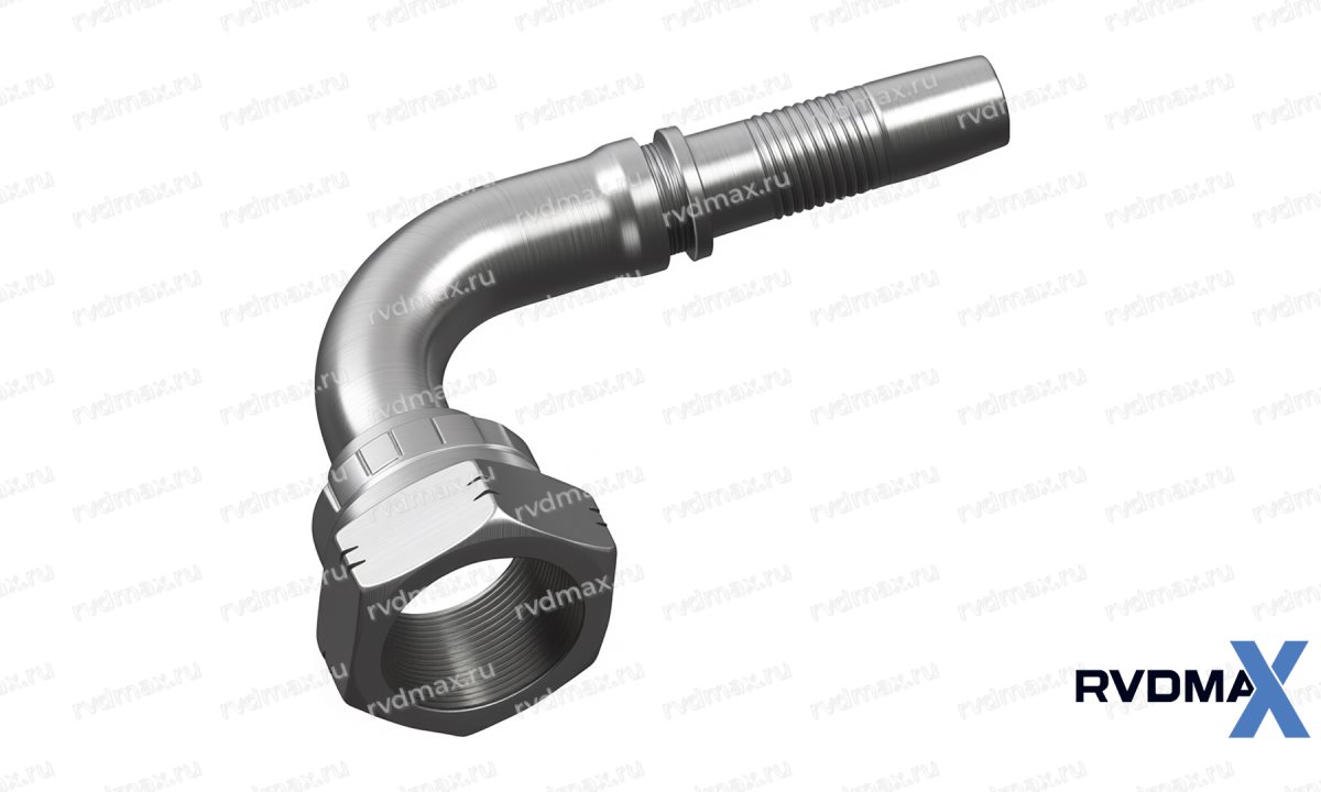 JIC Фитинг JIC 90° внутренний 1.3/16-12 UNF DN12 для трубы 19мм (0)