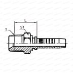 NPT Фитинг с резьбой NPT3/8