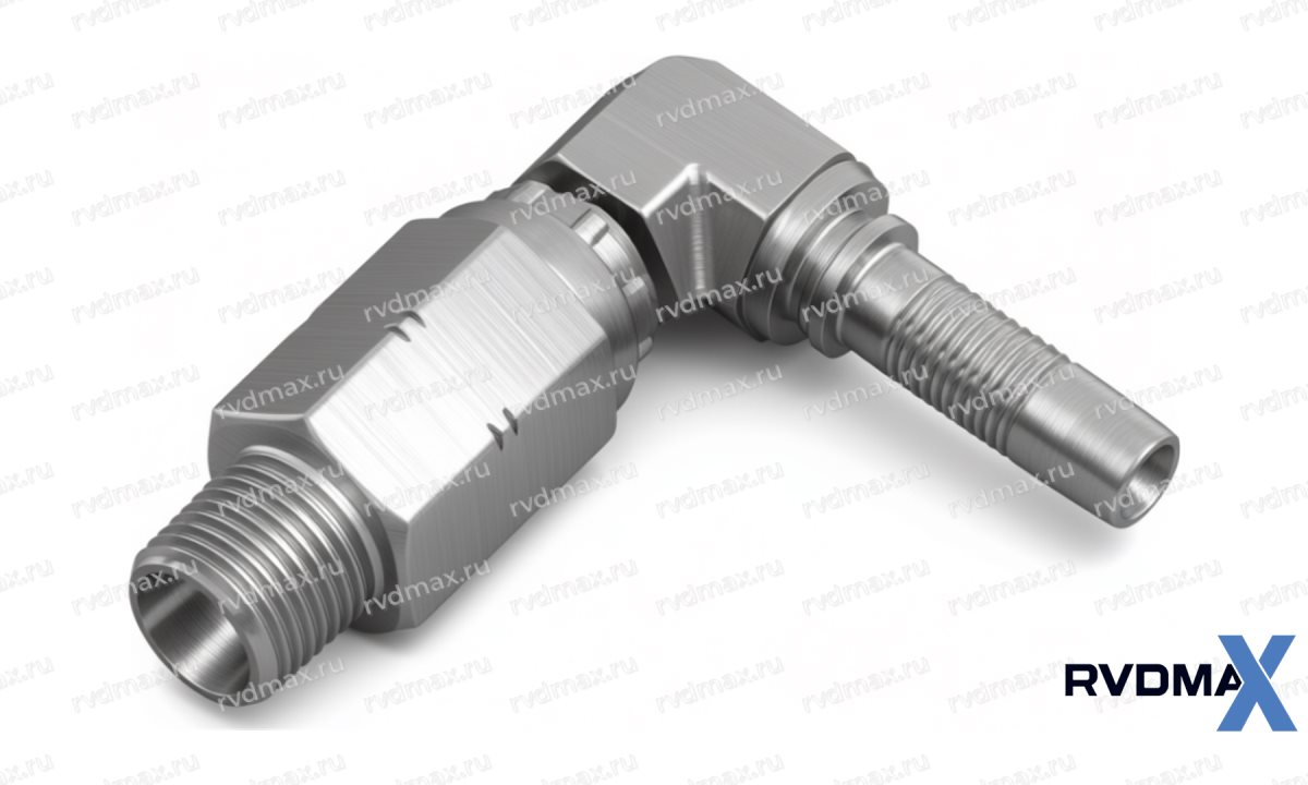 NPT Угловой фитинг 90° поворотный NPT1/4