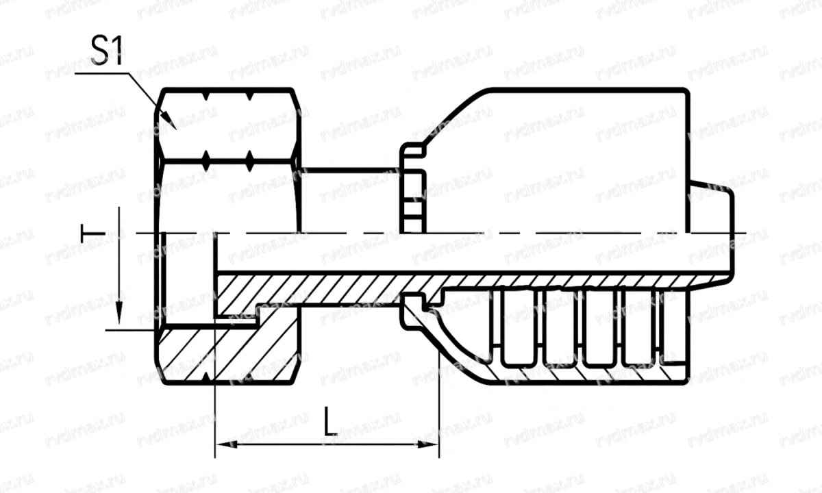 NPT Фитинг переходник NPT 13/16