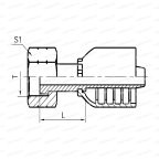 NPT Фитинг переходник NPT 13/16