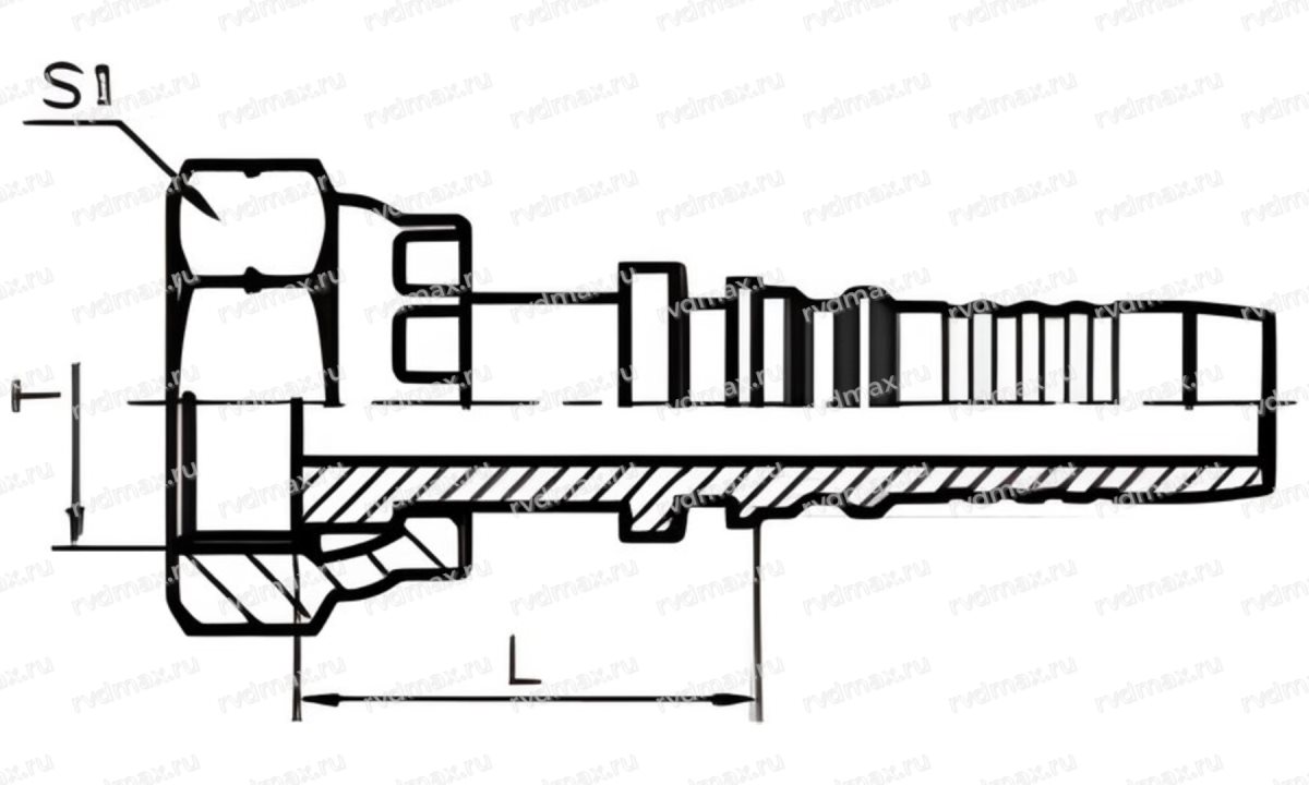 ORFS Фитинг прямой внутренняя ORFS резьба 1-11/16