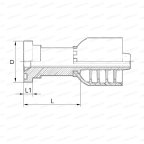 SAE Flange Фланец SAE 3/4