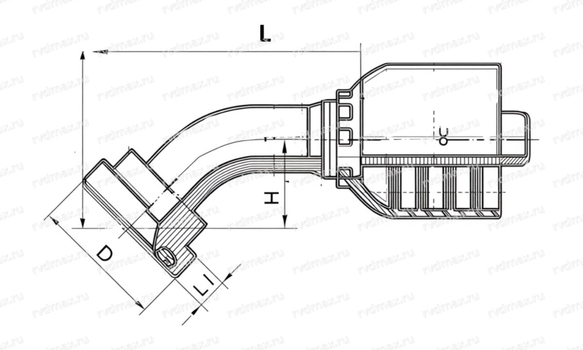 SAE Flange Фланец SAE 3/4