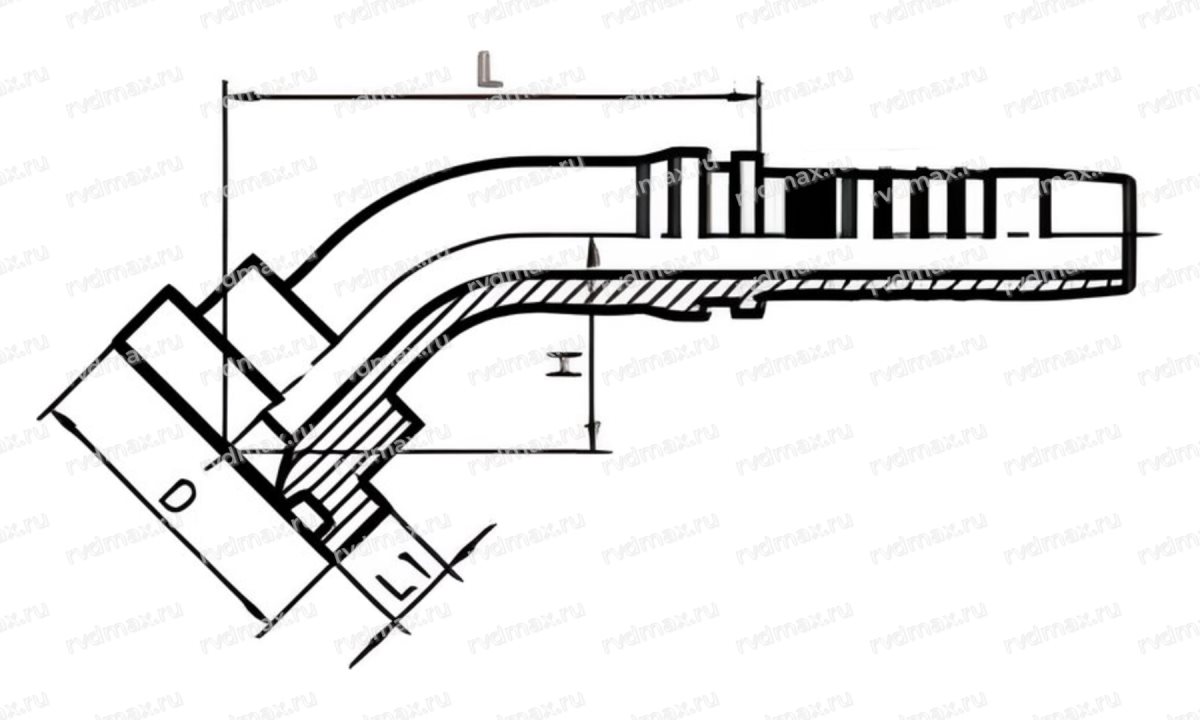 SAE Flange Фланец SAE 1/2
