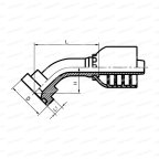 SAE Flange Фланец SAE 3/4