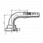 SAE Flange Фланец SAE 90° 6000 PSI 62 тип 1.1/2